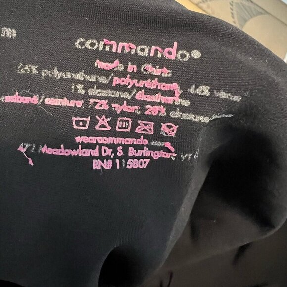 Commando Perfect Control Black Faux Leather High Rise Leggings Size S - Picture 9 of 9